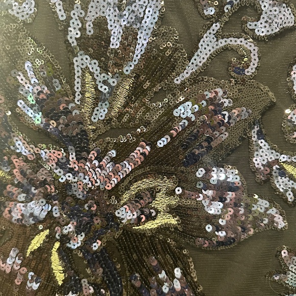 Ralph Lauren - Lauren column stretch sequin floor length gown (size 8) - Picture 3 of 4